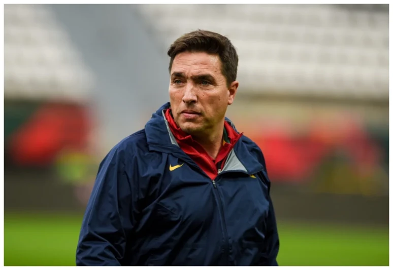 Rui Jorge's presentation ceremony as the head coach of Azerbaijan U-20 national team is being held