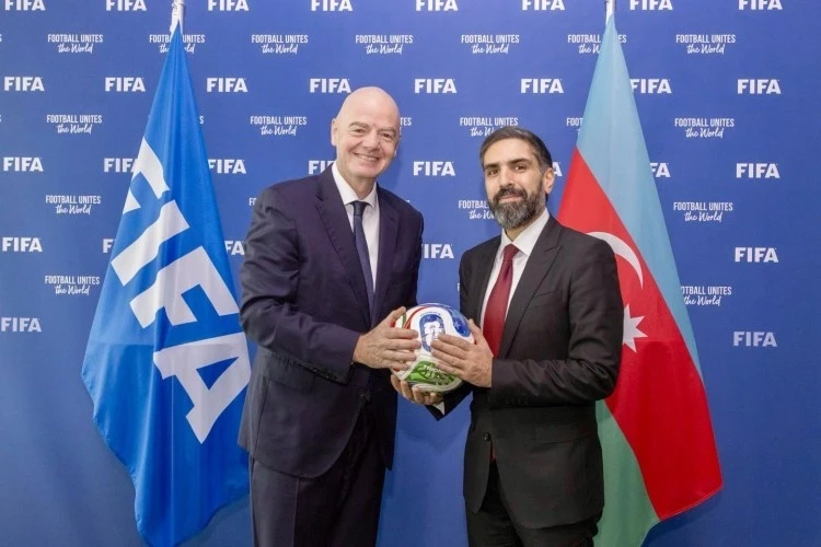 Rovshan Najaf Congratulated Gianni Infantino