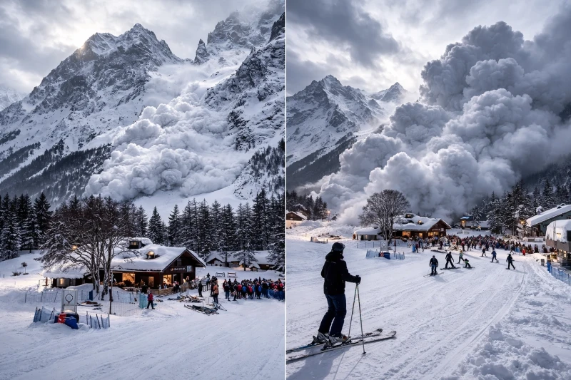 İtaliyada qar uçqunu: Üç fransız idmançı həlak olub - VİDEO