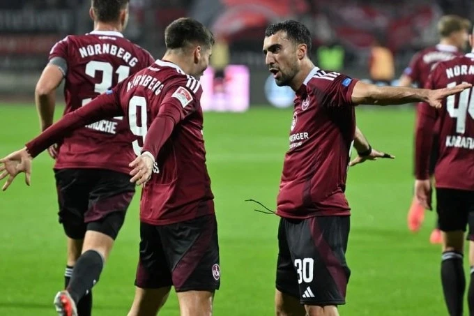 Mahir Emreli Nürnberqdə növbəti qolunu vurdu
