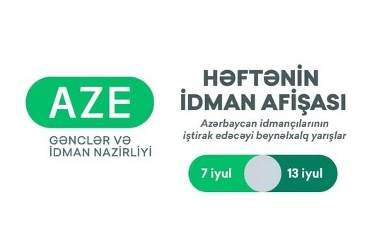 Azərbaycan idmançılarının iştirakı ilə beynəlxalq yarışlar üzrə həftənin idman afişası
