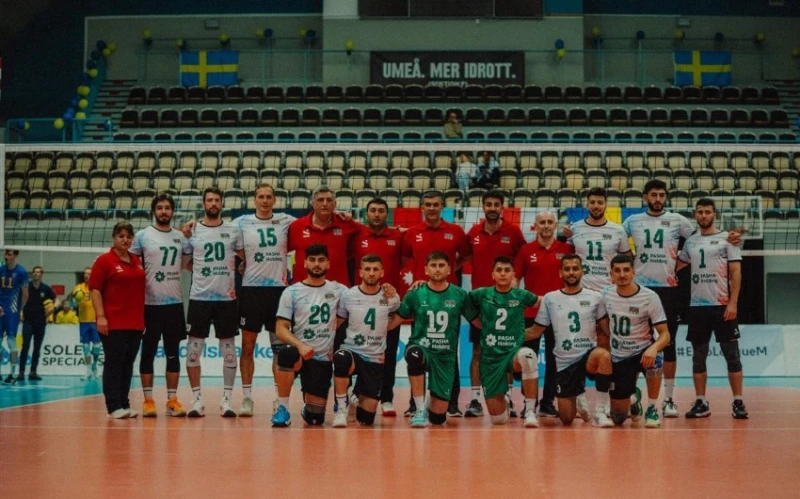 Azərbaycan kişi voleybol yığması Gümüş Avropa Liqasında İsveçə uduzub
