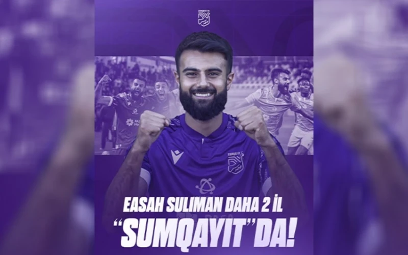 "Sumqayıt" futbolçusu ilə müqavilənin müddətini artırıb
