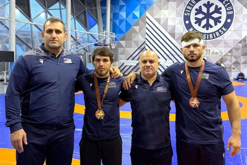 Novosibirskdəki Memorialda yunan-Roma güləşçilərimiz qızıl və bürünc medal qazandılar