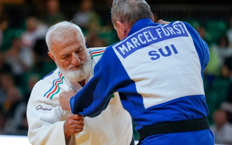Азербайджанский ветеран-дзюдоист завоевал золотую медаль на чемпионате Европы