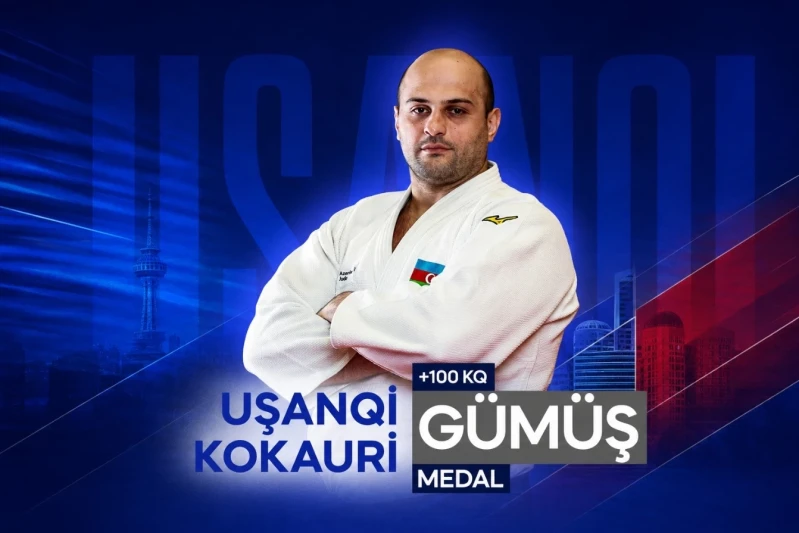 Uşanqi Kokauri Astana Böyük Dəbilqəsində gümüş medal qazandı