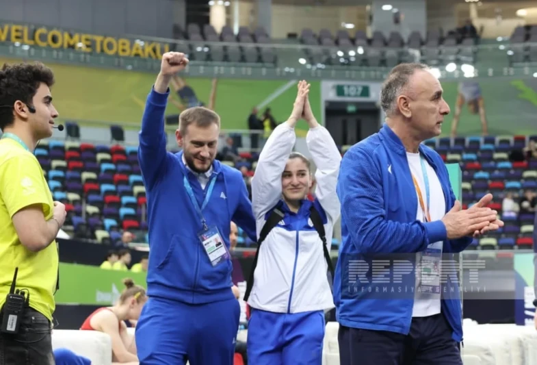 Selcan Mahsudova Bakıda D&uuml;nya Kubokunda g&uuml;m&uuml;&scaron; medal qazanıb