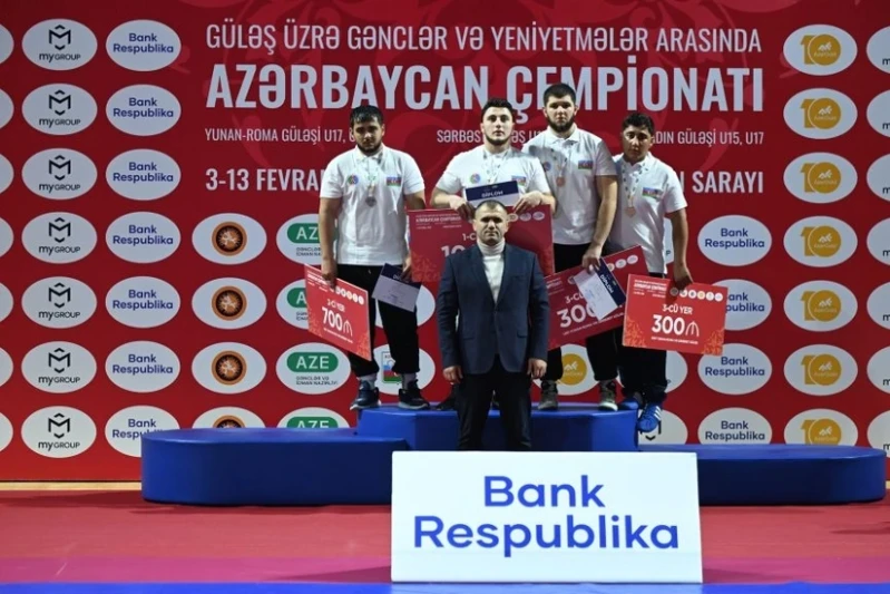U20 Azərbaycan çempionatı: Sərbəst güləş üzrə medalçılar müəyyənləşib
