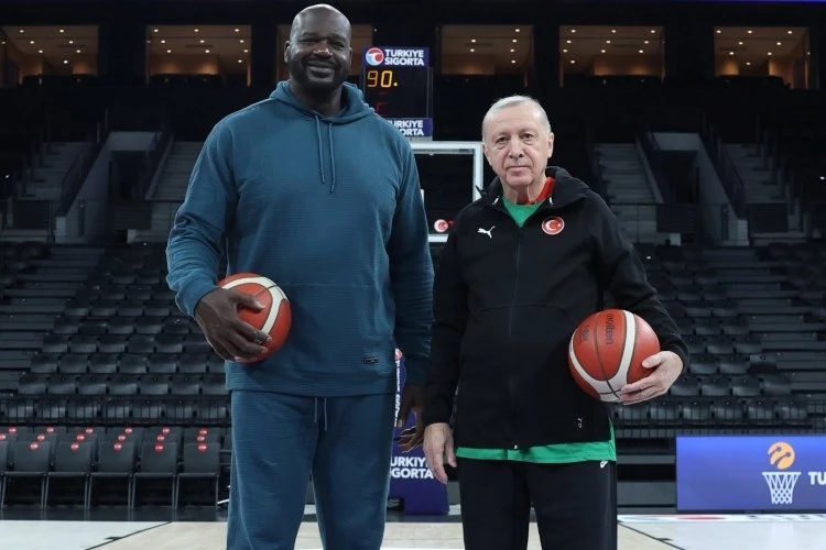 Ərdoğan və Şakil ONil İstanbulda basketbol oynadı
