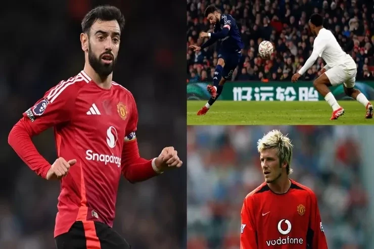 Bruno Fernandes, David Beckham'ın Manchester United'daki rekorunu kırdı