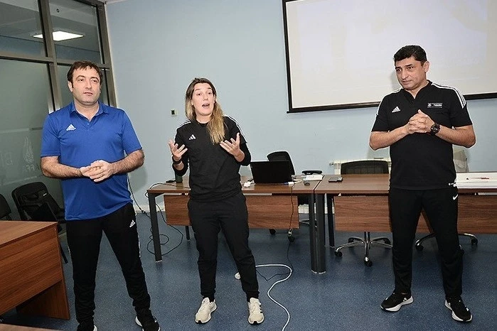 Aslan Kərimov və UEFA təlimatçısı seminar keçdi