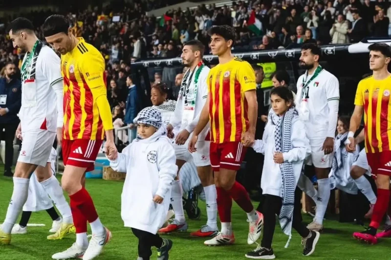 Catalonia Defeats Palestine 2-1, Proceeds to Aid