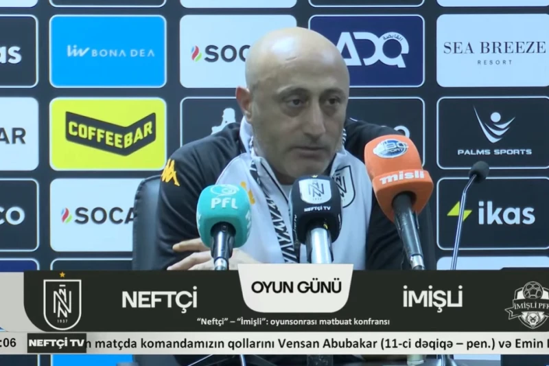 Neftçinin məşqçisi çempionluq şansları və komandanın hədəfləri barədə danışdı