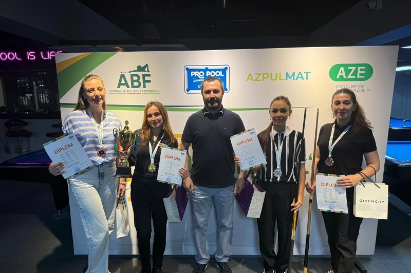 Pool Nine Ball üzrə Bakı çempionatının qalibləri müəyyən edilib