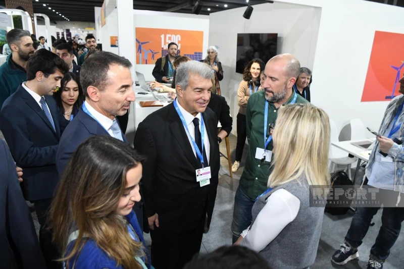 Barselonanın prezidenti COP29-da Mavi zonanı ziyarət edib