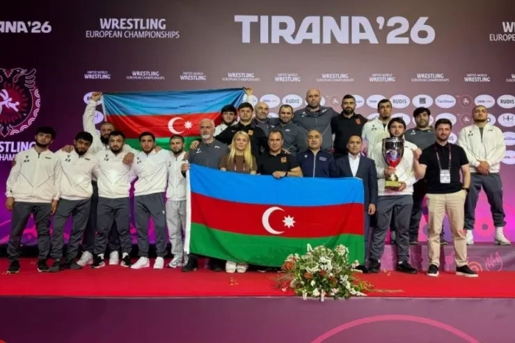Сборная Азербайджана по вольной борьбе в 6-й раз стала чемпионом Европы