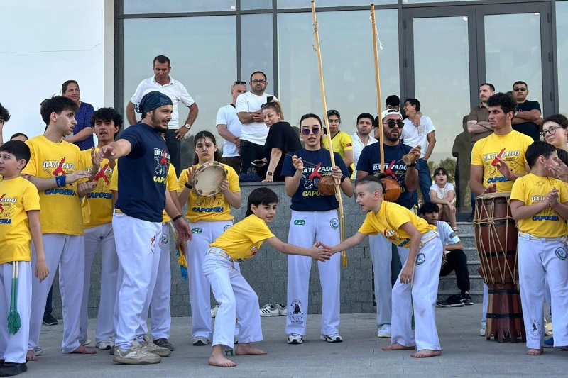 Açık havada kapoeira semineri düzenlendi