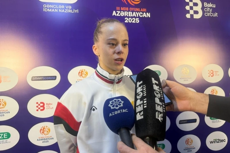 Belaruslu gimnast Viyaleta Bardzilovskaya: III MDB Oyunlarında bütün rəqiblər çətin idi