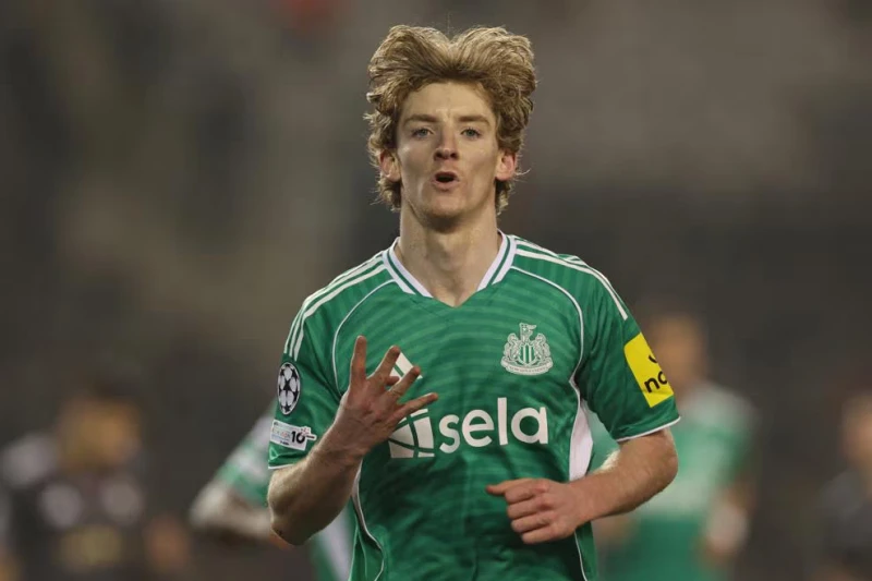 Anthony Gordon becomes second player to score 4 goals in first half of CL match (vs. Qarabag)