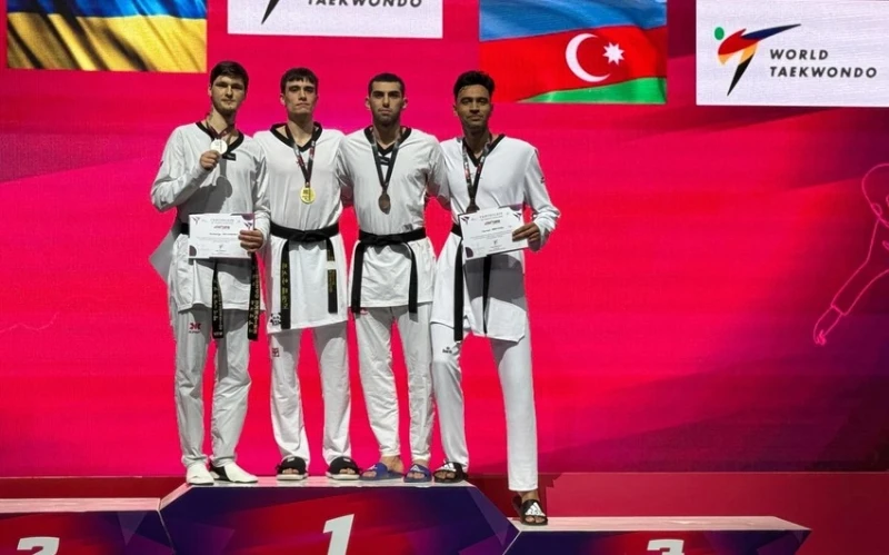 Azərbaycanın daha üç taekvondoçusu Türkiyədə medal qazanıb