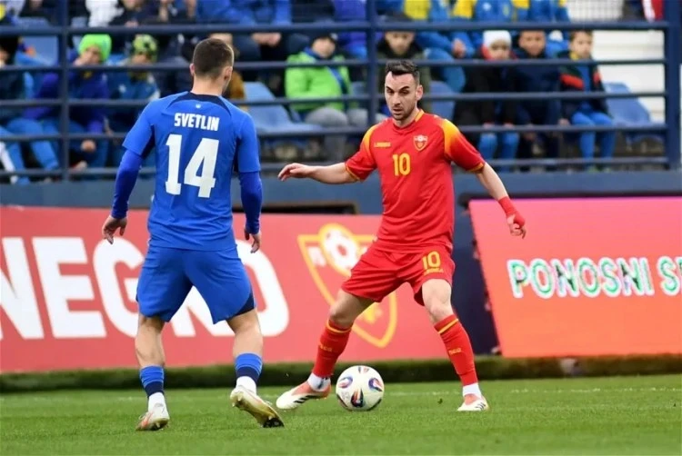 Montenegro, with Marko Jankovic, lost to Slovenia in the match