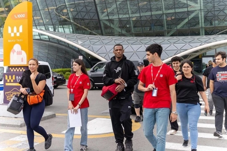 Jamal Hill arrived in Baku to participate in the UFC Baku tournament
