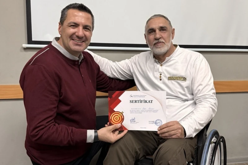 Göktuğ Ergin Bakıda kamandan oxatma üzrə məşqçilik təlimi keçirib - FOTO