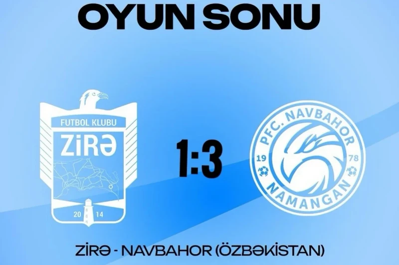 Zirə Özbəkistan komandasına uduzub