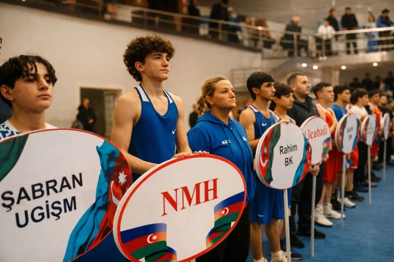 Gənc boksçular arasında Azərbaycan çempionatının açılış mərasimi keçirilib - FOTO