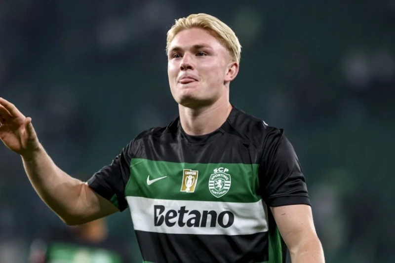 Sporting striker Konrad Harder moves to Rennes for 20 million euros