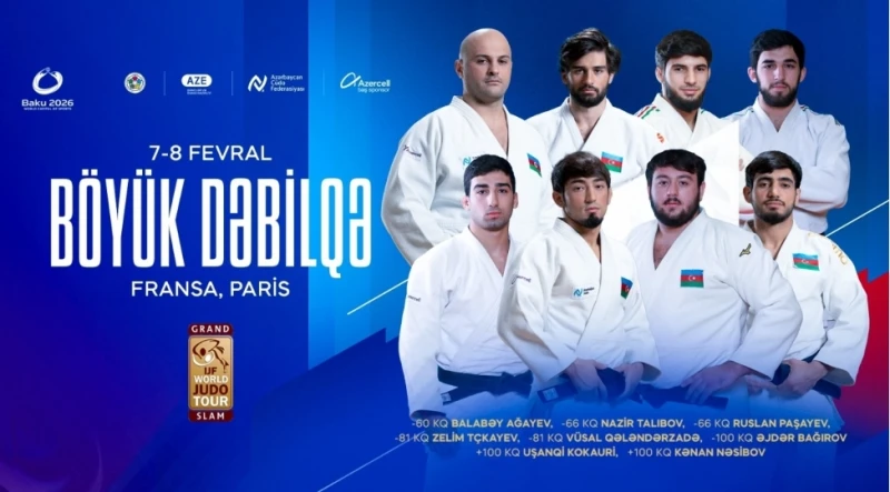 Paris Böyük Dəbilqəsində bu gün 5 cüdoçumuz mübarizə aparacaq