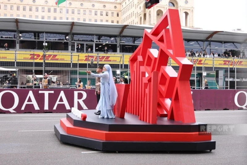 Opening ceremony of Azerbaijan Grand Prix of Formula 1 held in Baku