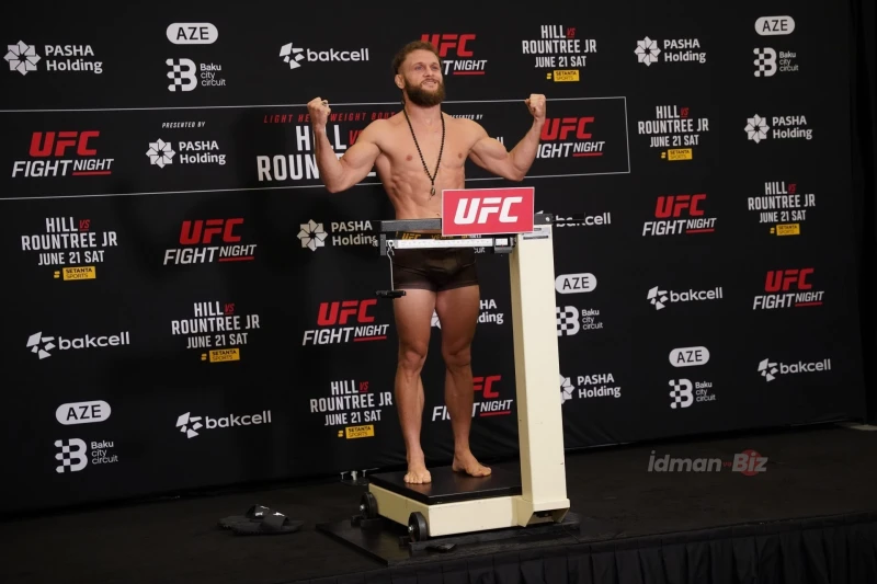 UFC Bakü Fight Night: Dövüşçülerin Tartı Töreni Başladı