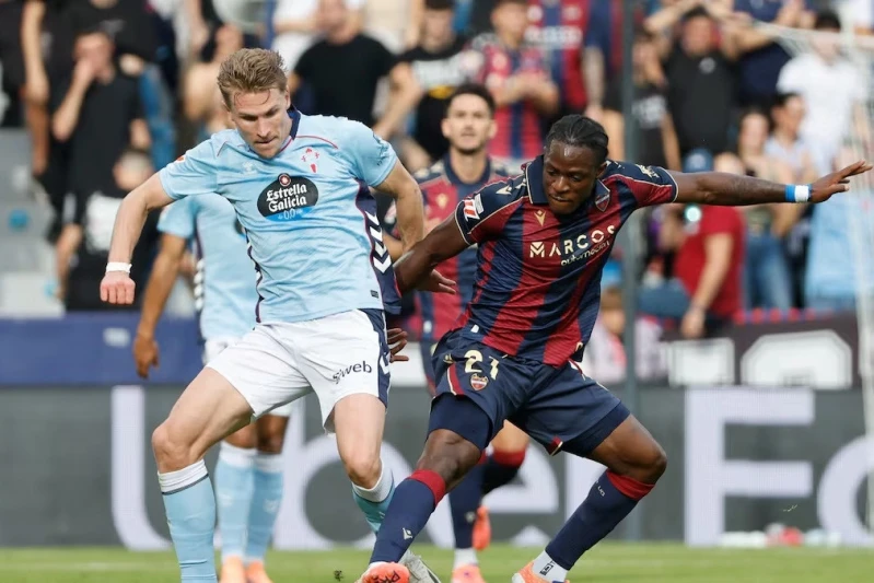Celta, Deplasmanda Eksik Kalan Levanteyi Mağlup Etti