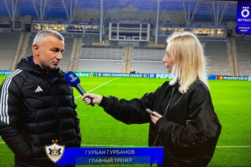 Kurban Kurbanov Karabağ - Chelsea maçı öncesinde Okko kanalına röportaj verdi