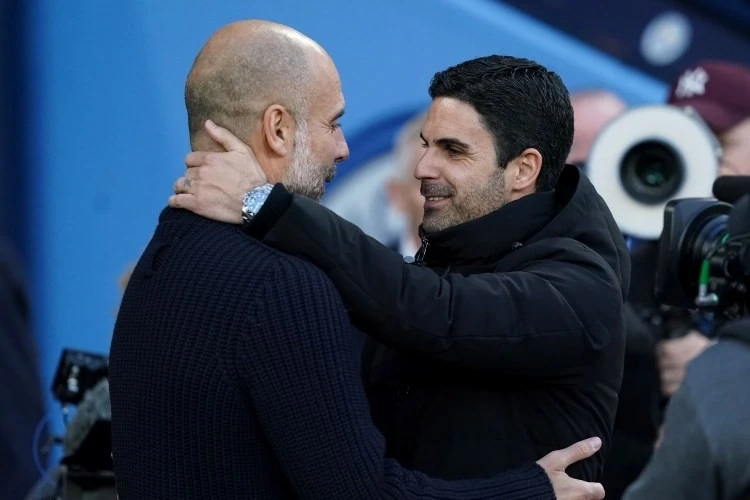 Arteta Qvardiolanın komandasına 5 liqa oyununda uduzmayan ilk baş məşqçi oldu