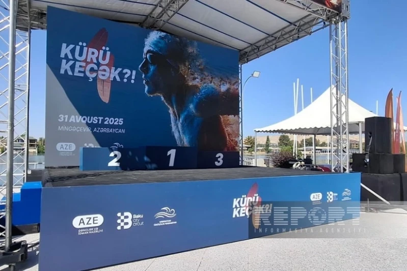 Mingəçevirdə Kürü keçək?! açıq suda üzmə yarışı keçirilib