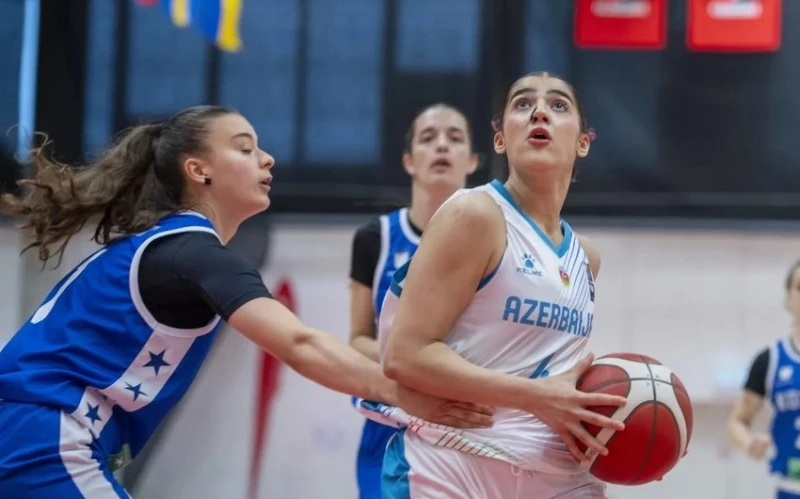 Azərbaycan U-18 qızlardan ibarət basketbol millisi Avropa çempionatında Kosovo yığmasına qalib gəlib