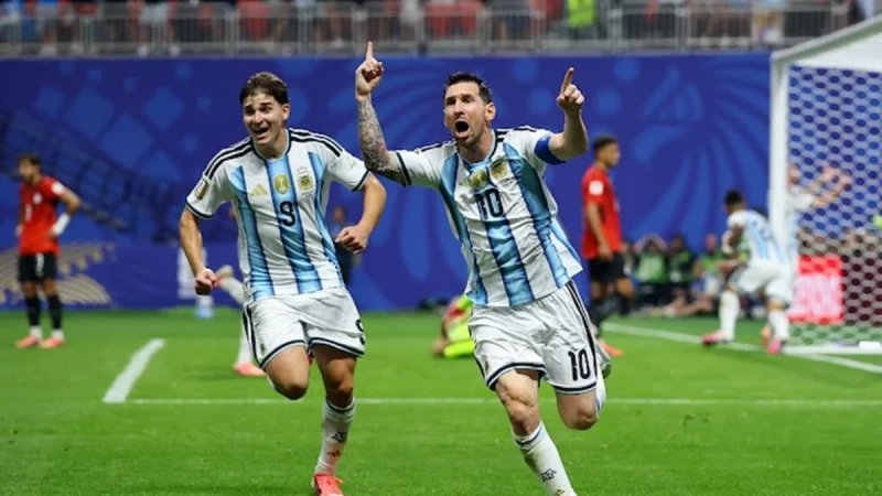 Lionel Messi Argentina və Misir matçında ən yaxşı oyunçu olub