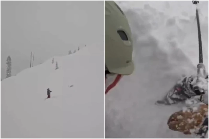 Лыжники спасли мужчину, погребенного под снегом в Калифорнии