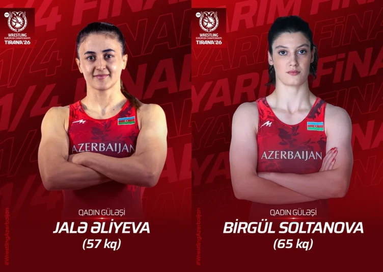 Avropa çempionatı: Azərbaycanın 3 qadın güləşçisi bürünc medal uğrunda görüşə çıxacaqlar