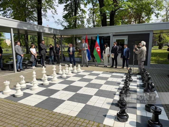 Belqradda Azərbaycan Şahmat Pavilyonunun Açılışı