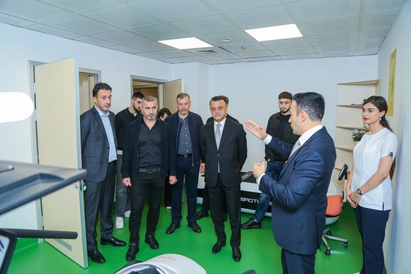 Qarabağ FC Visited the New Robotic Rehabilitation Center - PHOTO