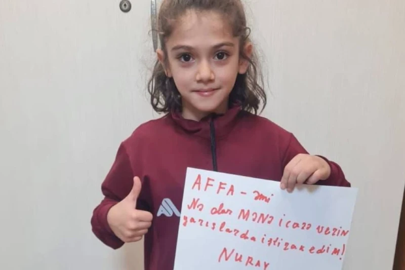 Dokuz yaşındaki Nuray'a İsveç'ten teklif, AFFA'dan ret