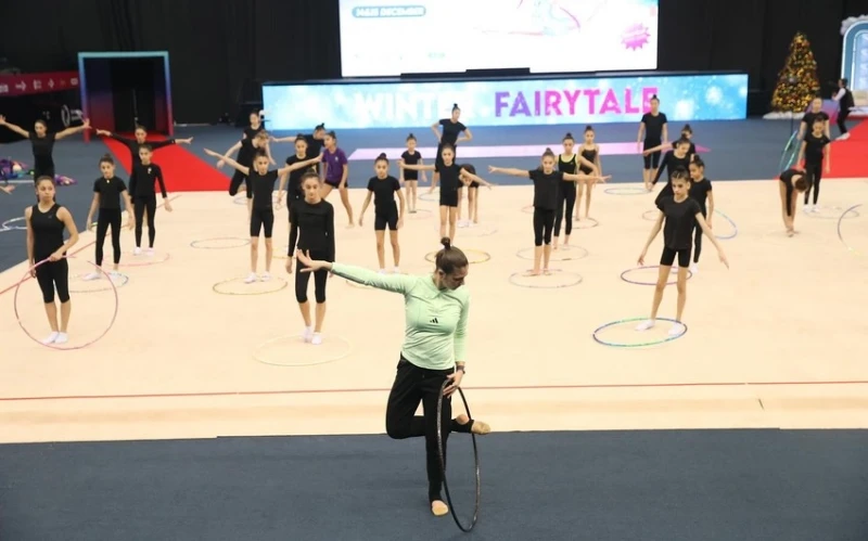 Milli Gimnastika Arenasında ustad dərsi keçirilib