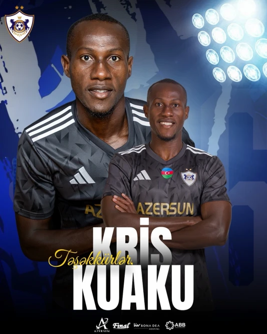 Qarabag officialized Kris Kouakou's transfer to Sarpsborg 04