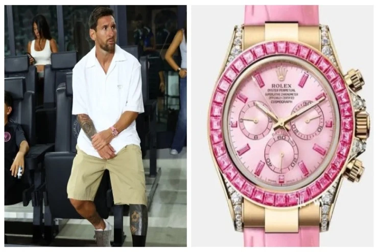 A piece from Lionel Messi's luxurious watch collection