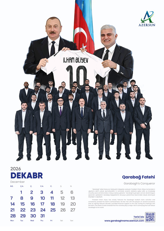 “Azərsun Holdinq”dən “Qarabağnamə” – 2026-cı ilin xüsusi təqvim dəsti