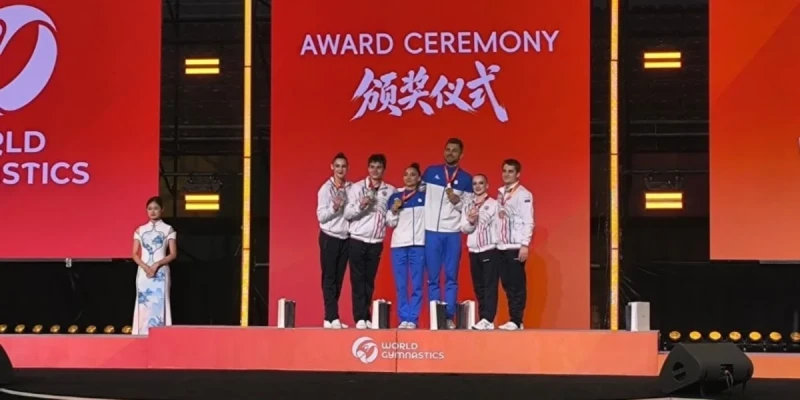 Azərbaycan aerobika gimnastları Dünya Kubokunda qızıl medal qazanıb