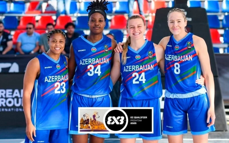 Azərbaycan qadınlardan ibarət 3x3 basketbol millisi Avropa Kubokunun təsnifat mərhələsinin yarımfinalında